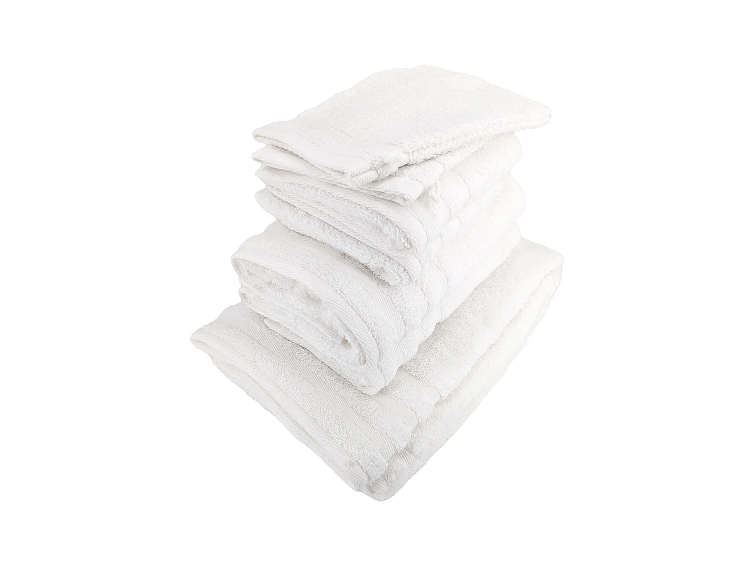 Parure de bain EFFICIENCE PURE blanc White 7 pièces