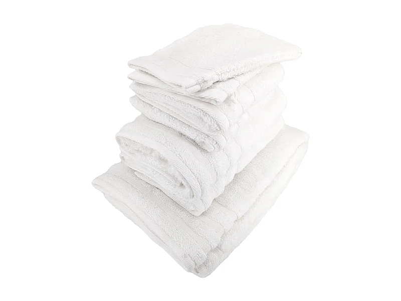 Parure de bain EFFICIENCE PURE blanc White 7 pièces