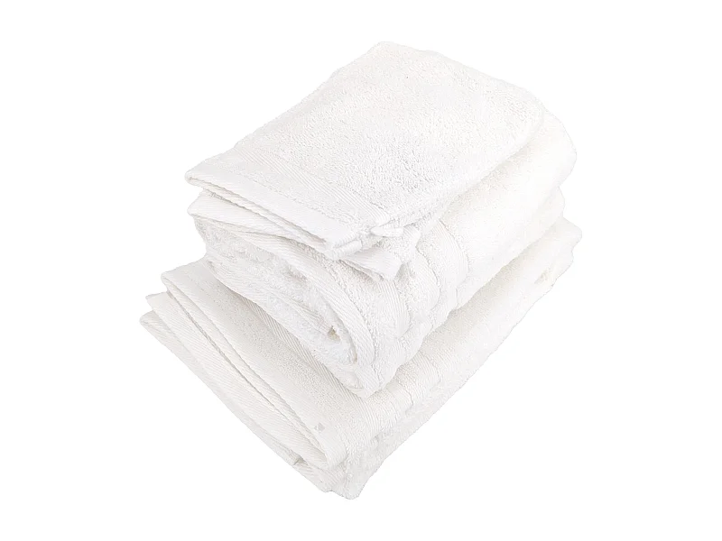 Parure de bain EFFICIENCE PURE blanc White 5 pièces