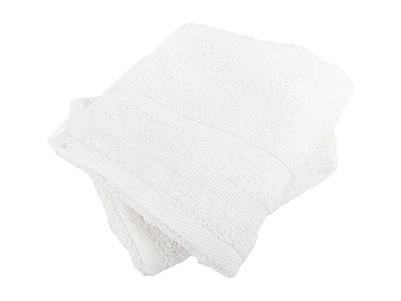 Lot de 2 serviettes invité 33x50 cm EFFICIENCE PURE blanc White