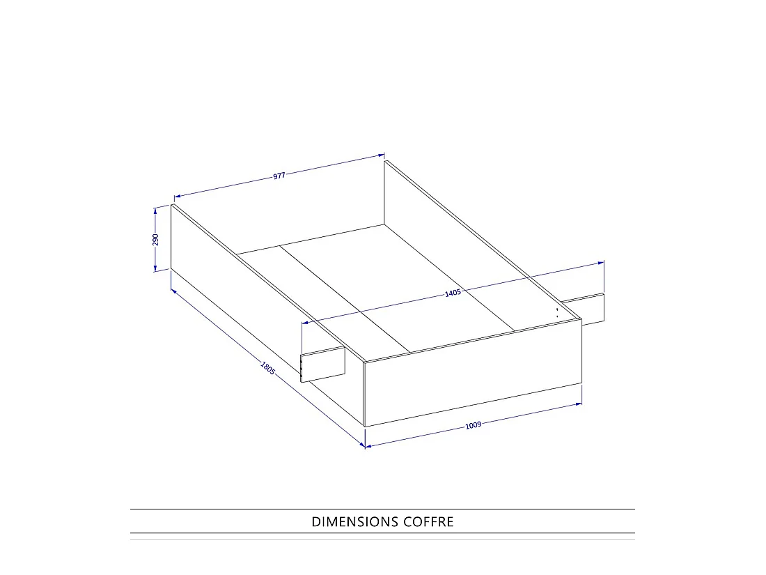 Opbergbed 160x200 in industriële stijl - MILOS collectie. Kleur ruw eiken en zwart.