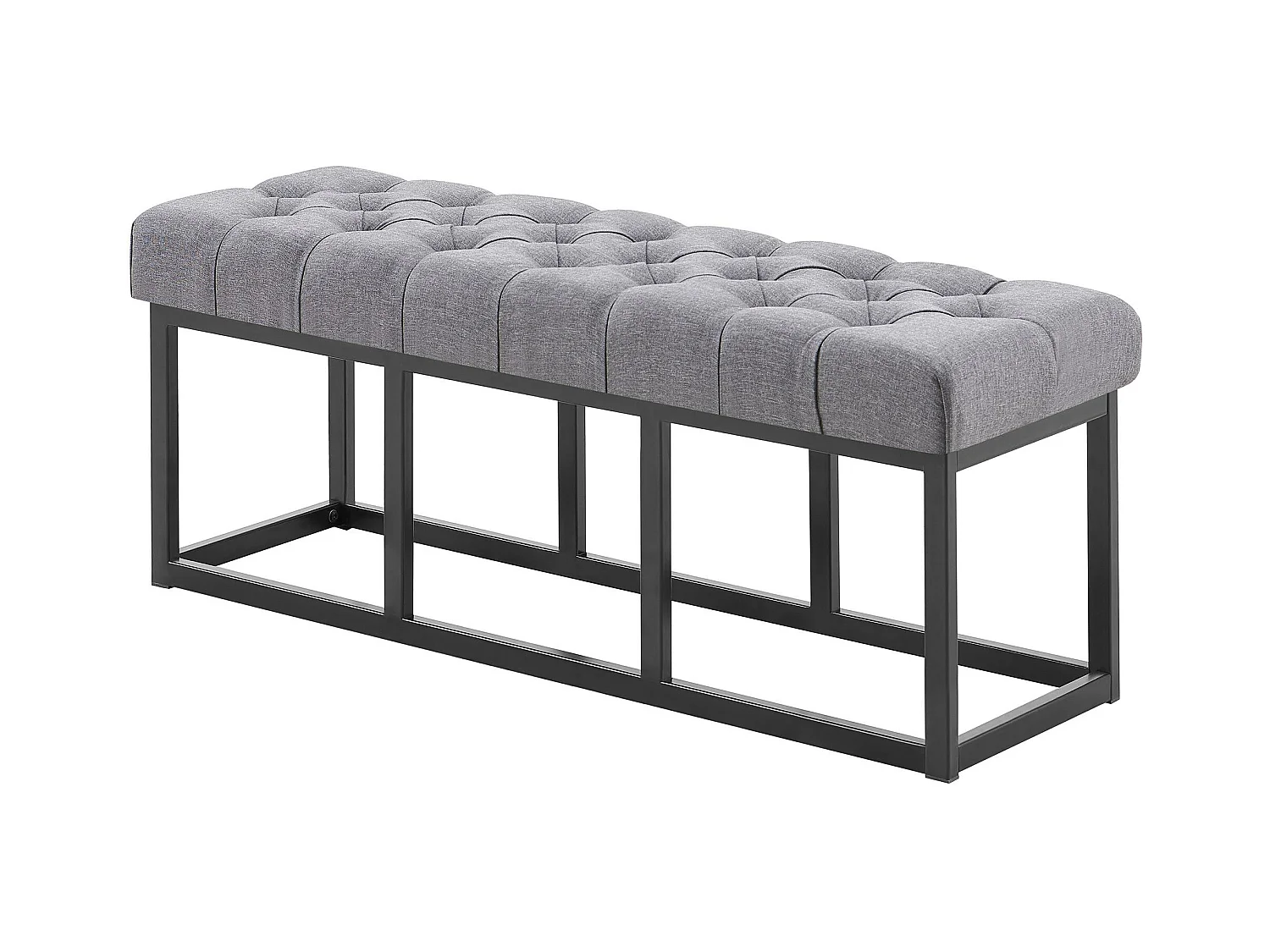 Banquette - Tissu - Gris foncé - Amun