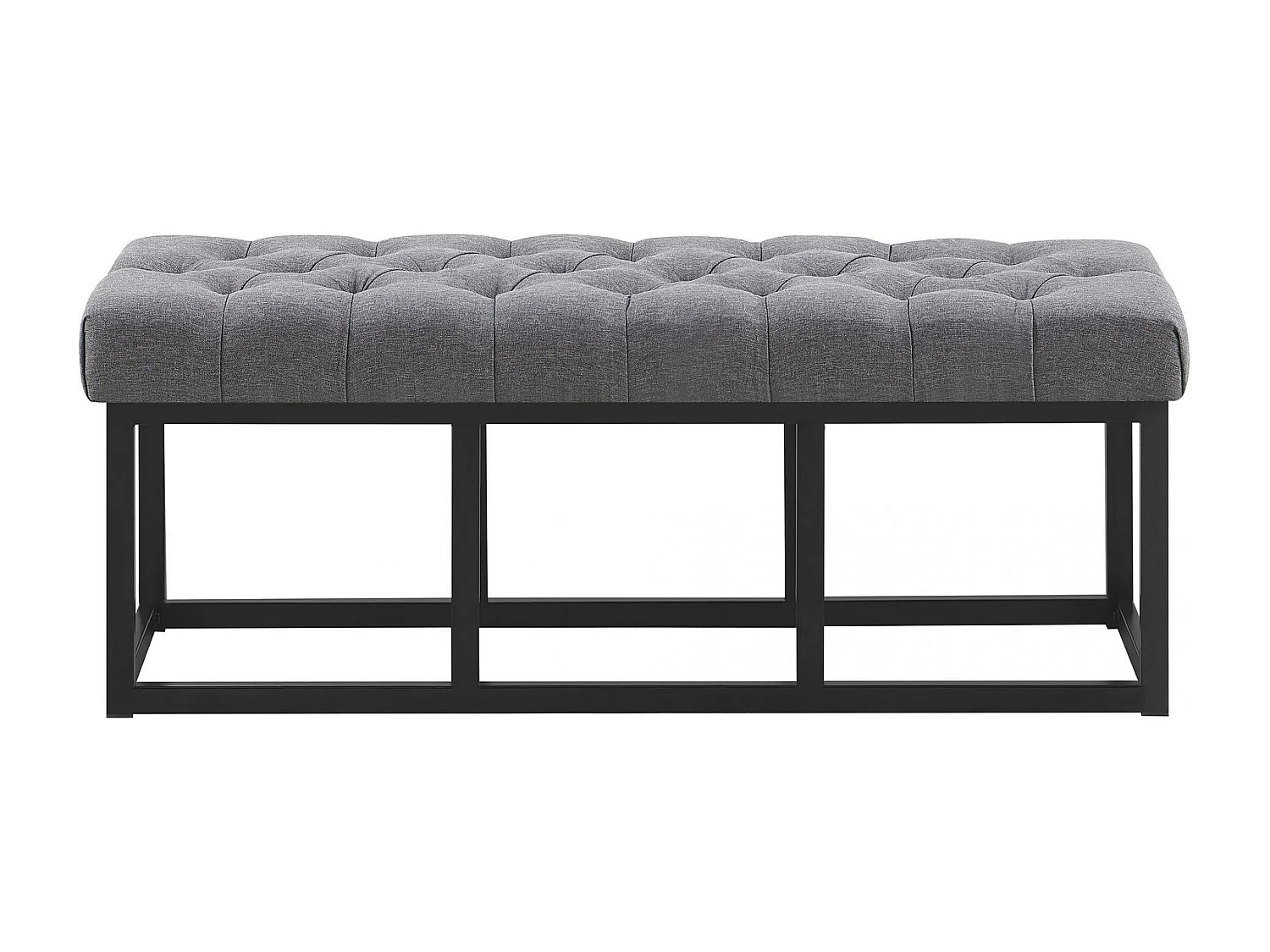 Banquette - Tissu - Gris foncé - Amun