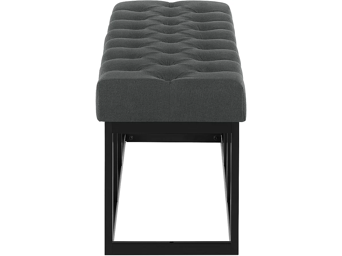 Banquette - Tissu - Gris foncé - Amun