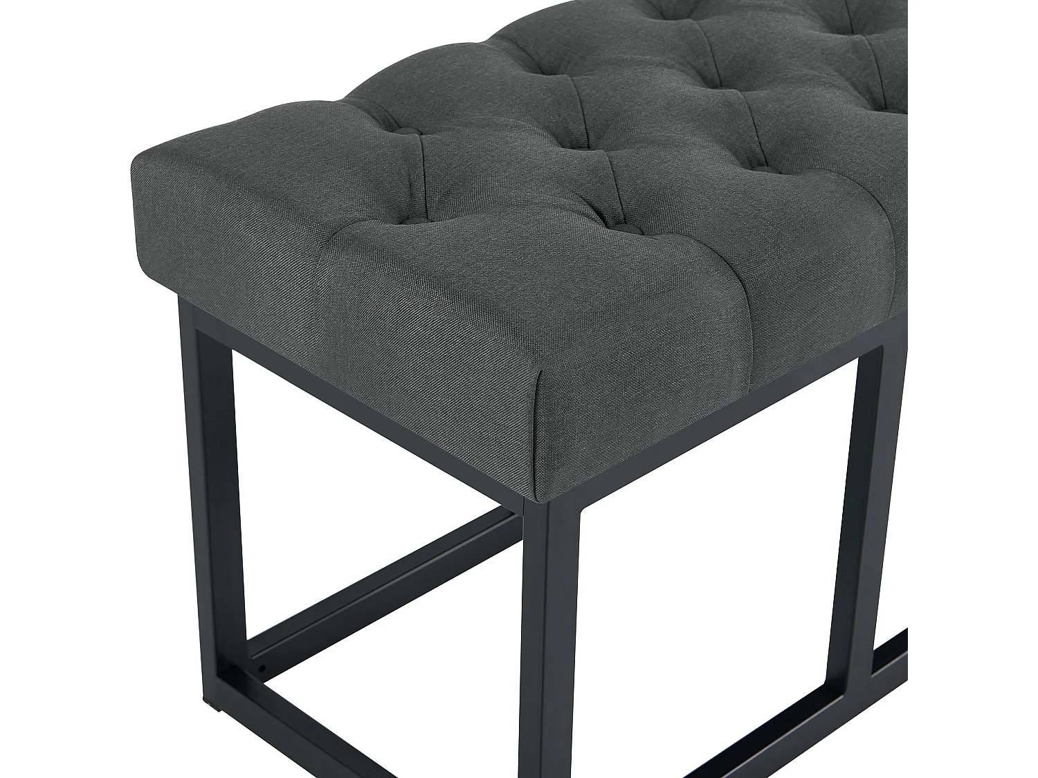 Banquette - Tissu - Gris foncé - Amun