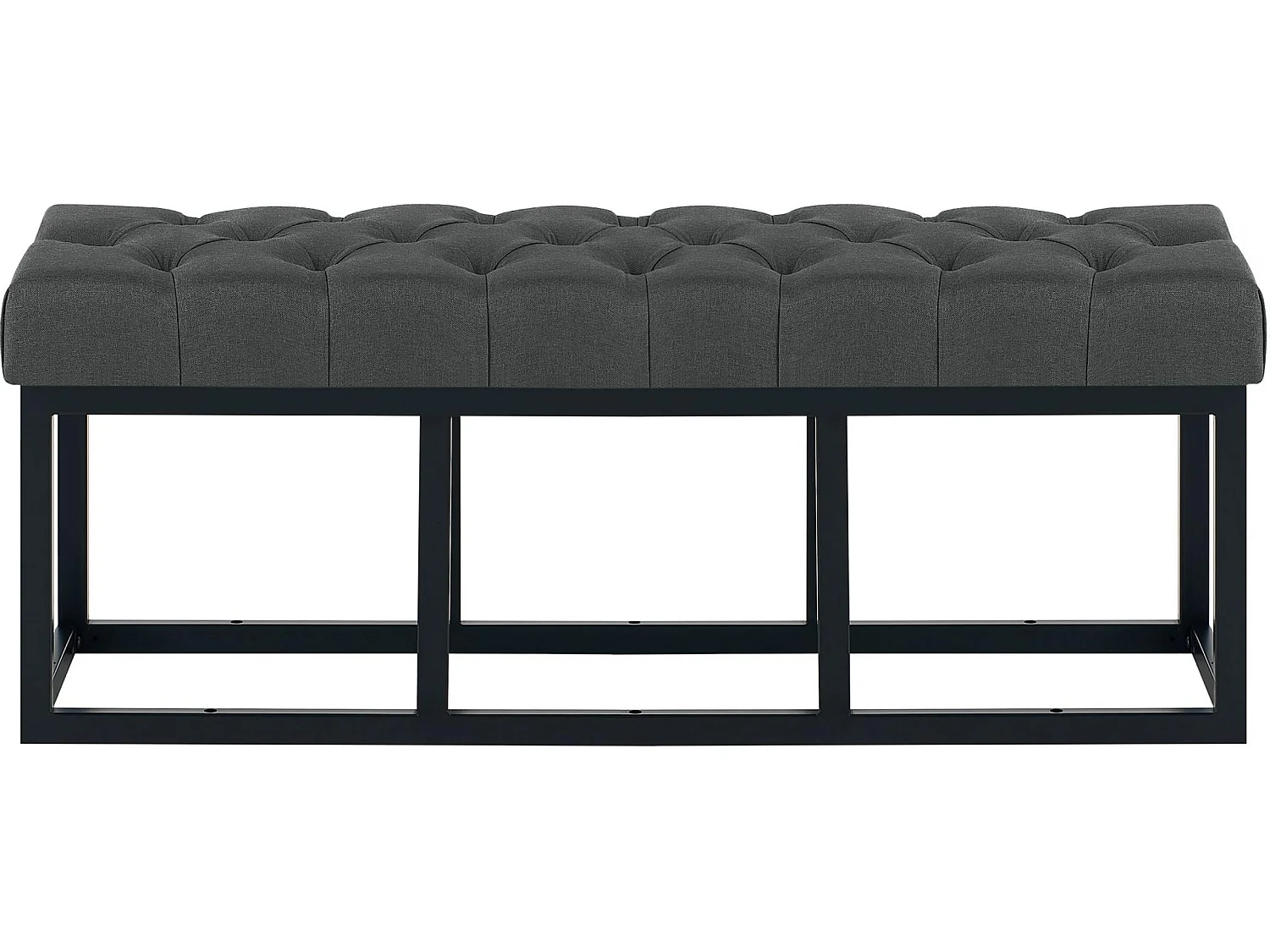 Banquette - Tissu - Gris foncé - Amun