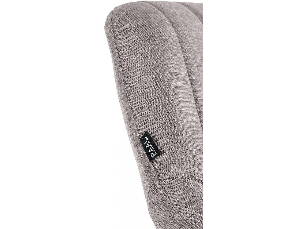 Tabouret de bar - Tissu & Blanc - Gris - Milet