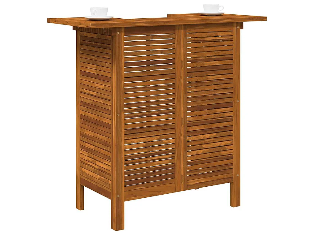 Tavolo da Bar 110x50x105 cm in Legno Massello di Acacia