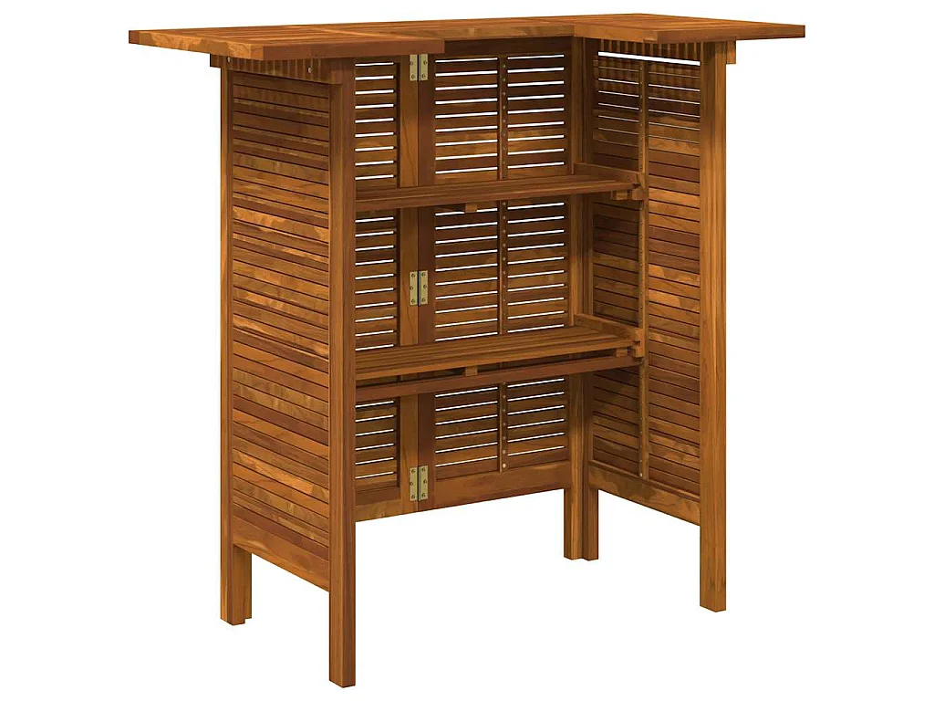 Tavolo da Bar 110x50x105 cm in Legno Massello di Acacia
