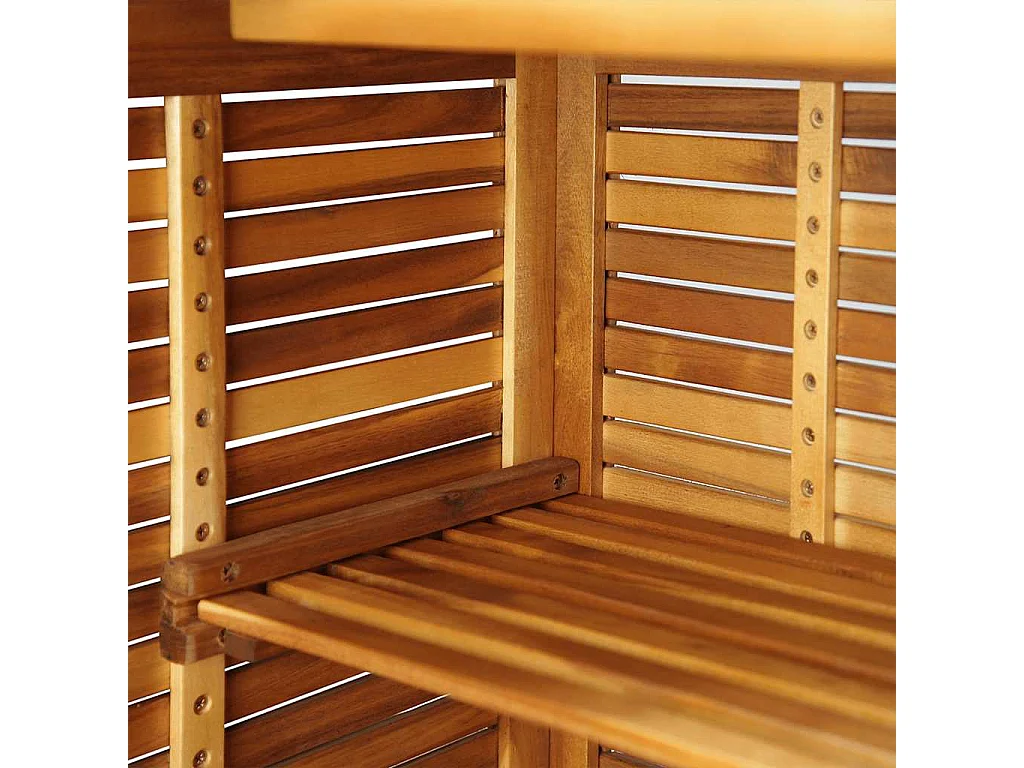 Tavolo da Bar 110x50x105 cm in Legno Massello di Acacia