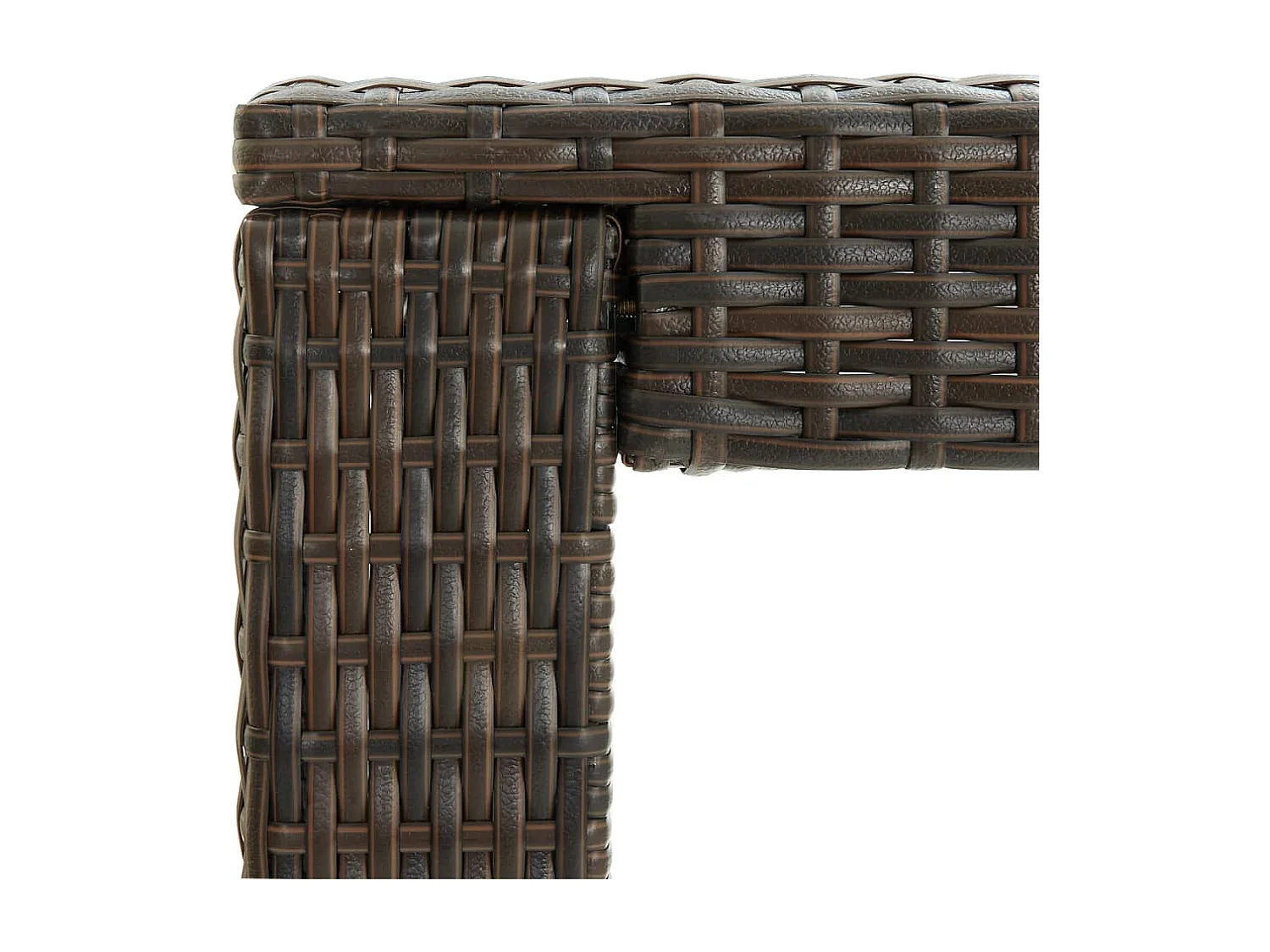 Tavolo Bar da Giardino Marrone 140,5x60,5x110,5 cm Polyrattan