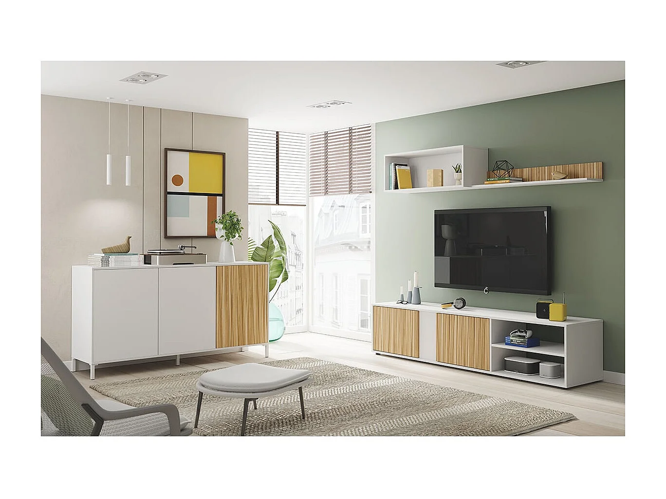 Kredens 3-drzwiowy L154 cm - Ethna