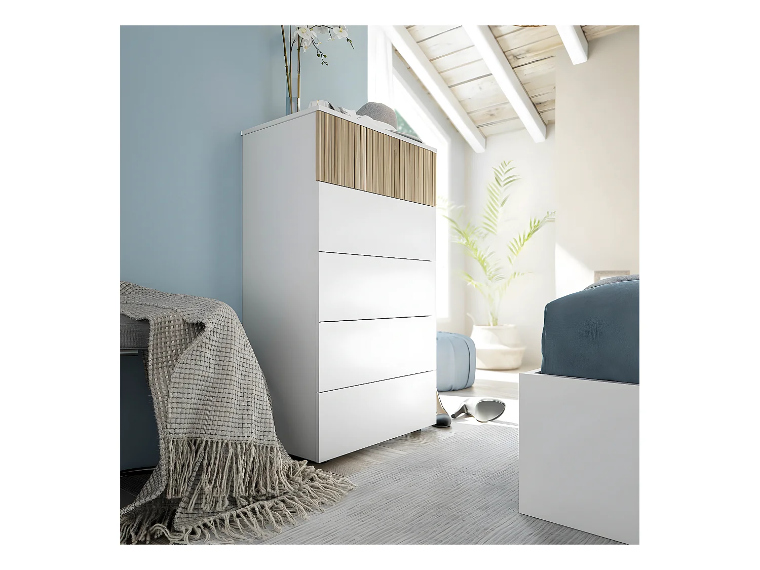 Cómoda 5 cajones H109 cm - Ethna