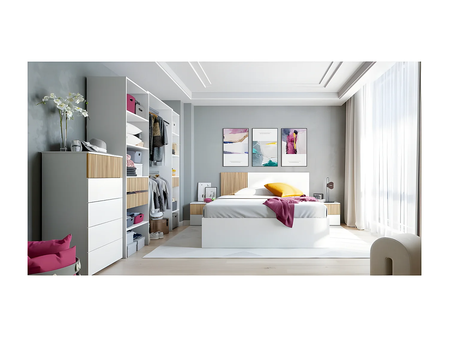 Cómoda 5 cajones H109 cm - Ethna