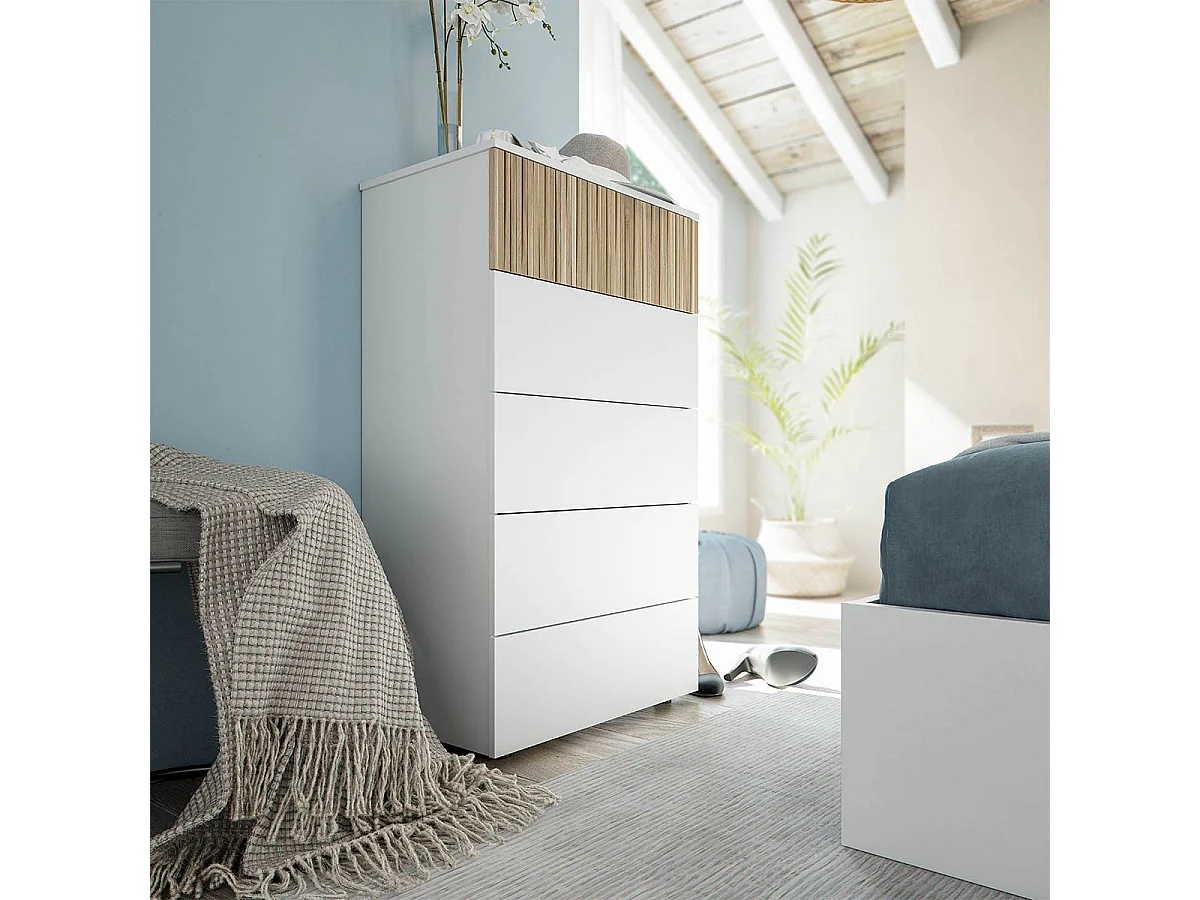 Chiffonnier 5 tiroirs H109 cm - Ethna