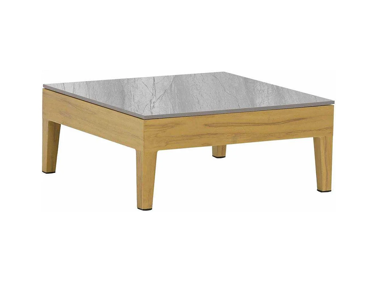 Table basse de jardin en aluminium et céramique Welcome