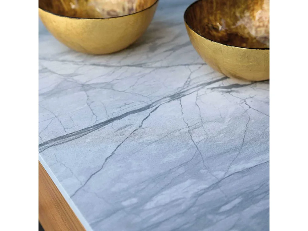 Table basse de jardin en aluminium et céramique Welcome