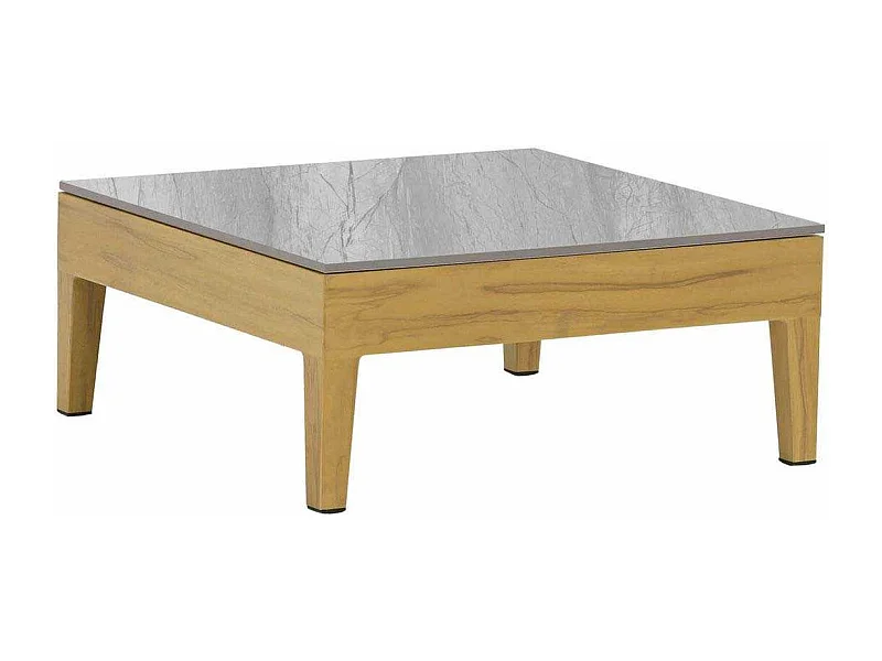 Table basse de jardin en aluminium et céramique Welcome