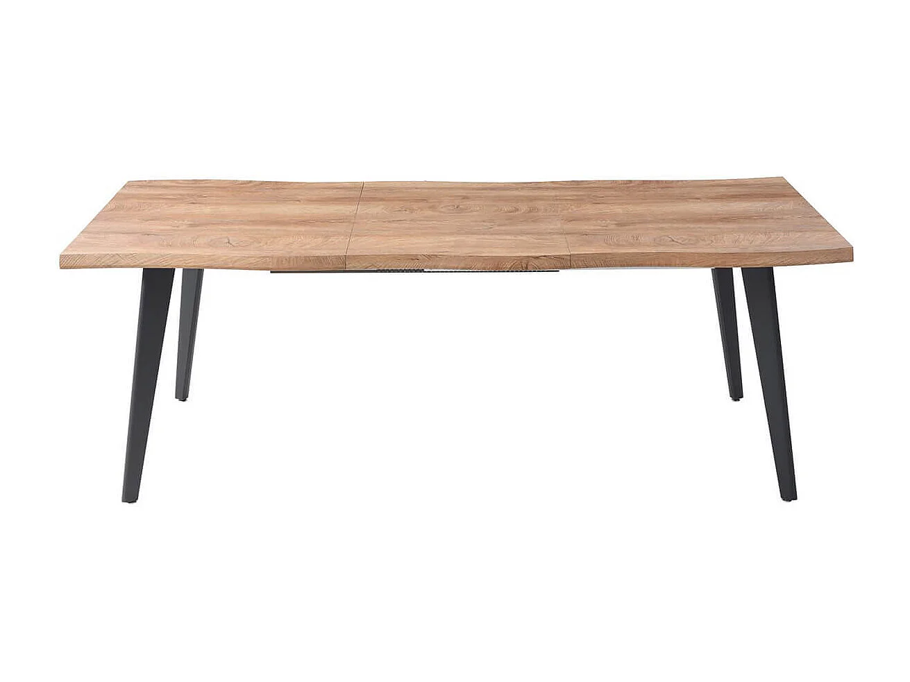 STIK - Table Repas 150cm Allongeable Plateau Effet Bois Brut