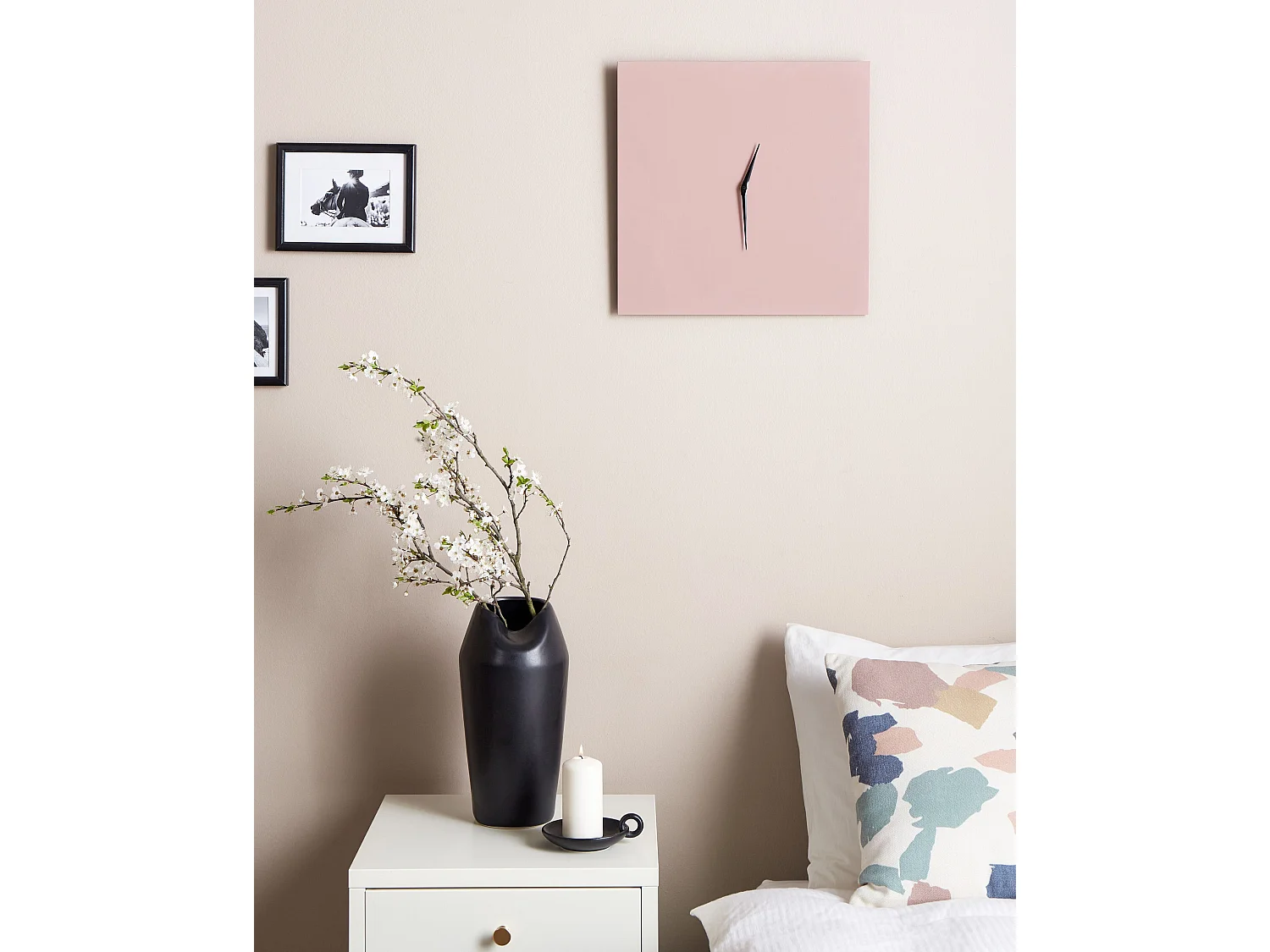 Reloj de pared TOMAR 40 cm Metal Rosa