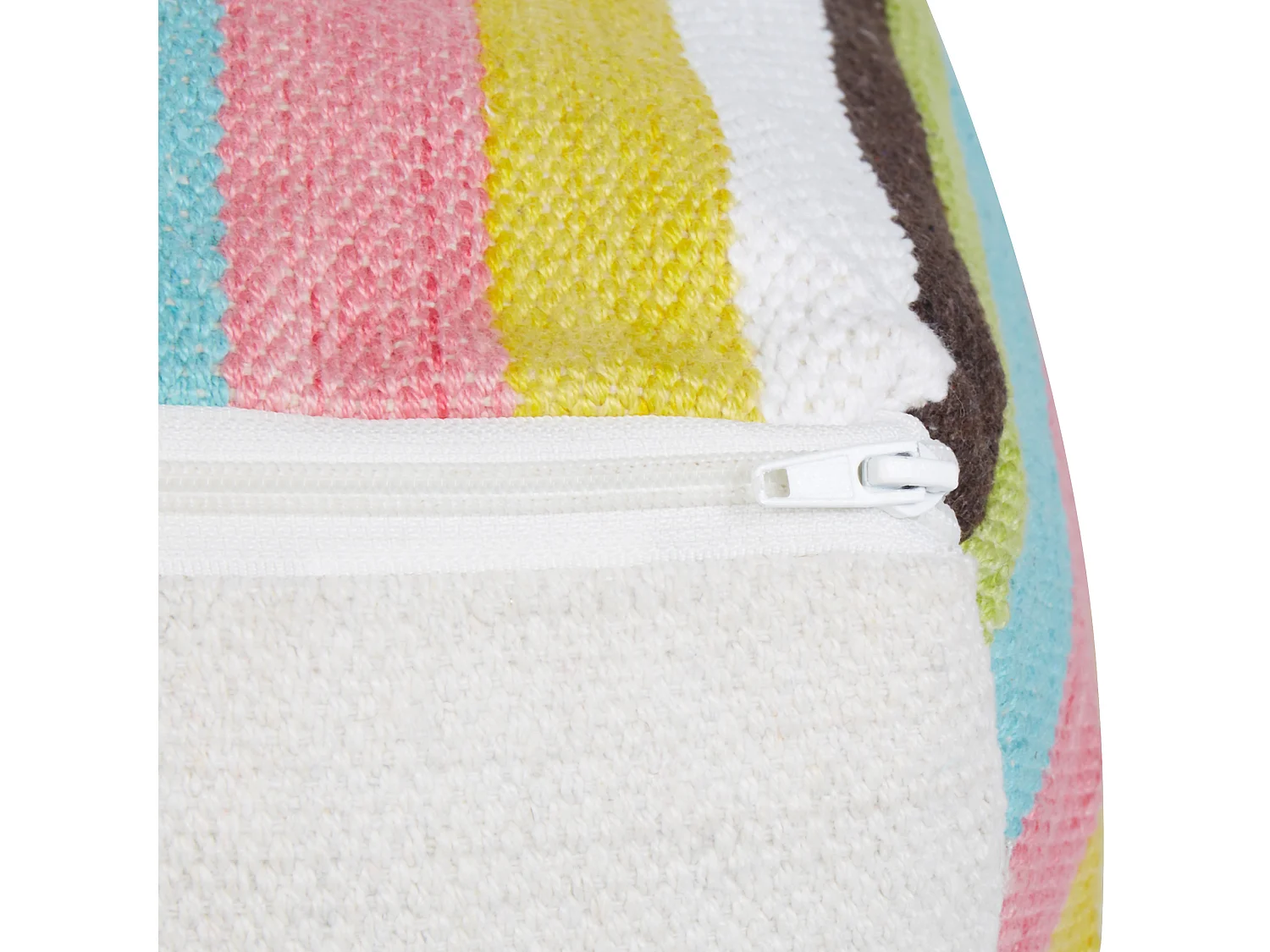 Pouf Sitzpouf Baumwolle bunt 45x45 cm quadratisch mit EPS-Füllung Boho Moneasa