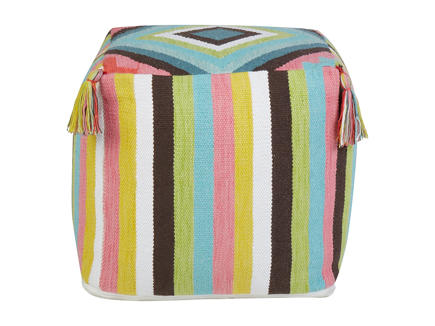 Poef MONEASA Katoen Multicolor 45 cm 45 cm 45 cm