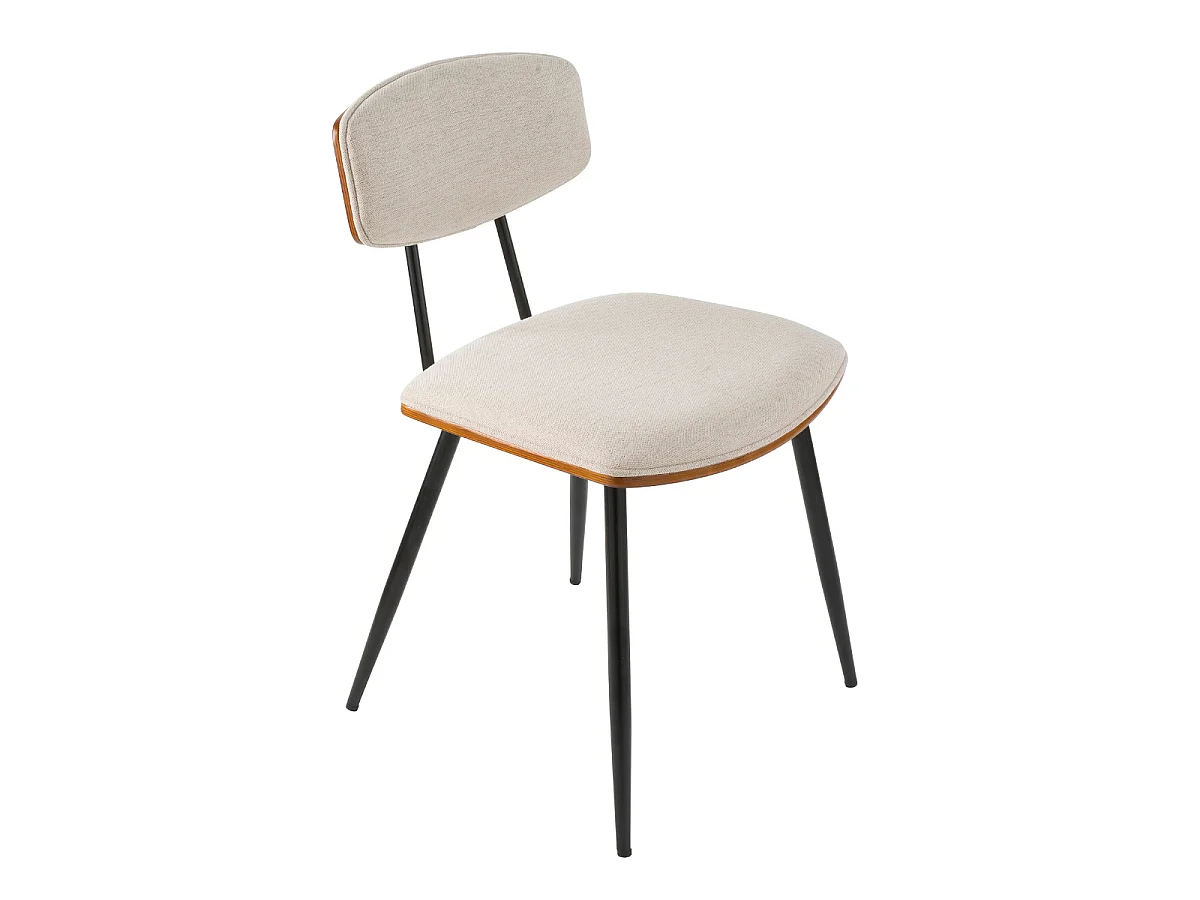 Set von 2 Babette Stühlen in Ecru - H79 cm