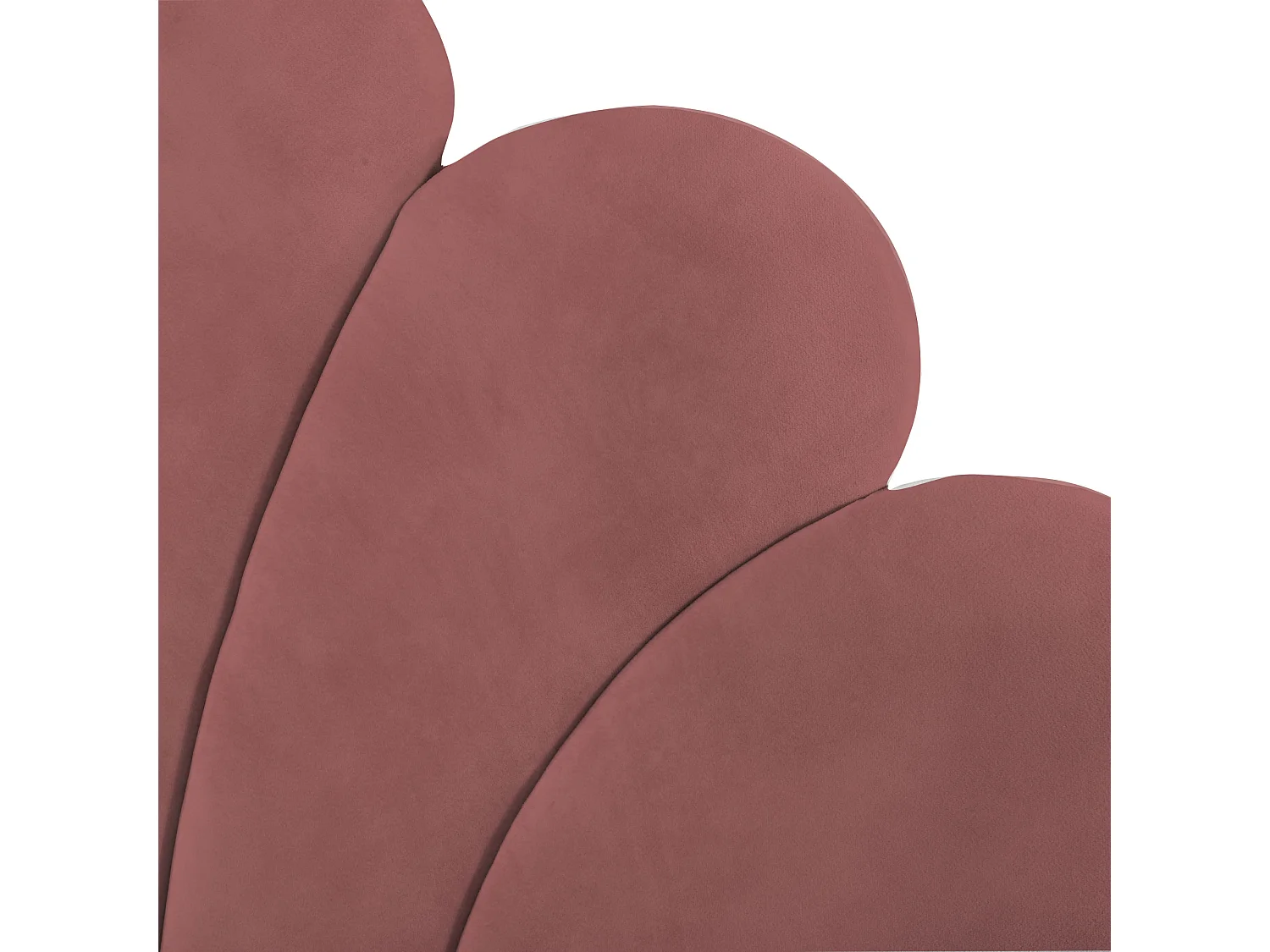 Lit coffre rembourré en velours - 140x200cm - tête de lit en forme de fleur - avec sommier à lattes - Rose