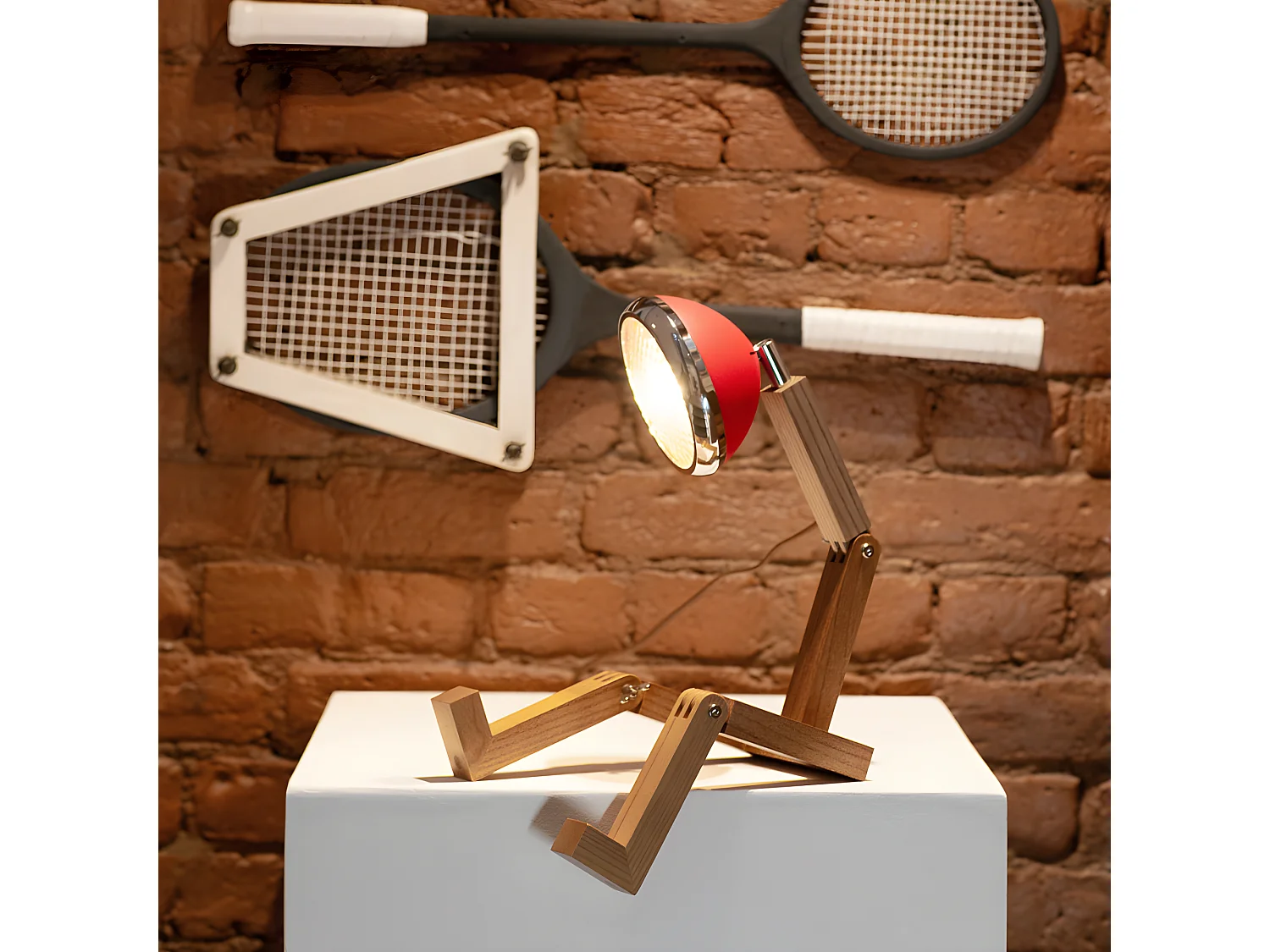 Lampe de table Mini Mr. Wattson Rouge  Piffany Copenhagen - Mr. Wattson