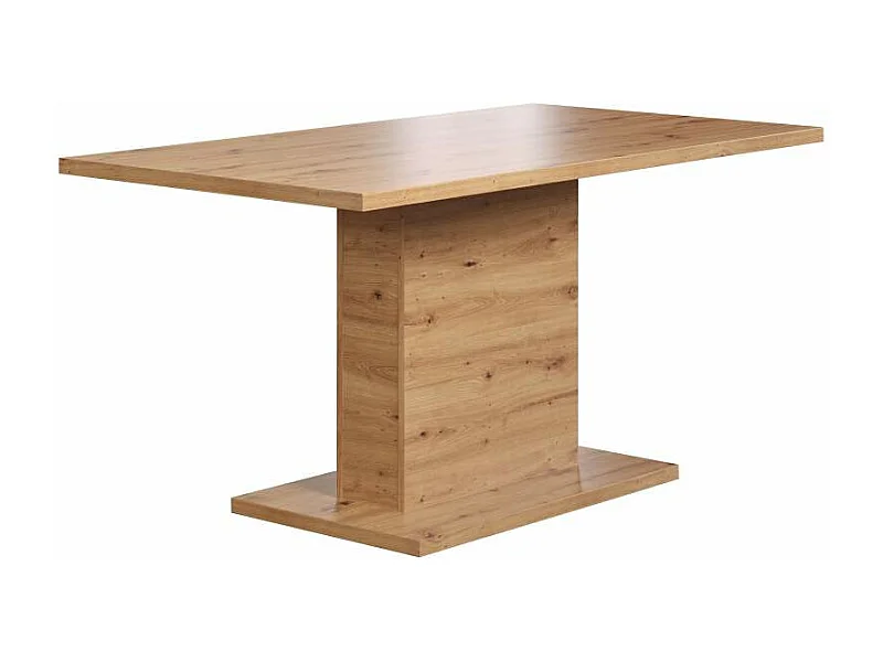 Table a manger FOLLOW 6 personnes - Mélamine chene artisan - L160 x P80 x H76 cm - TRENDTEAM