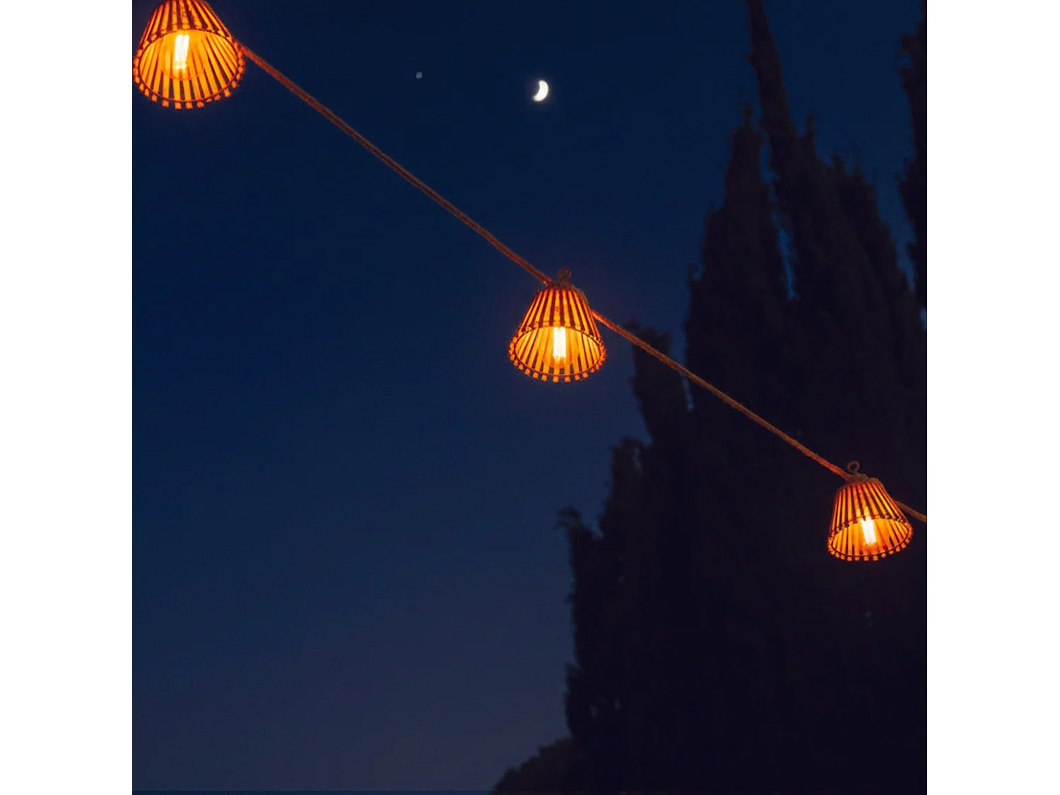 Guirlande solaire NATURA HYBRID 10 ampoules 8M