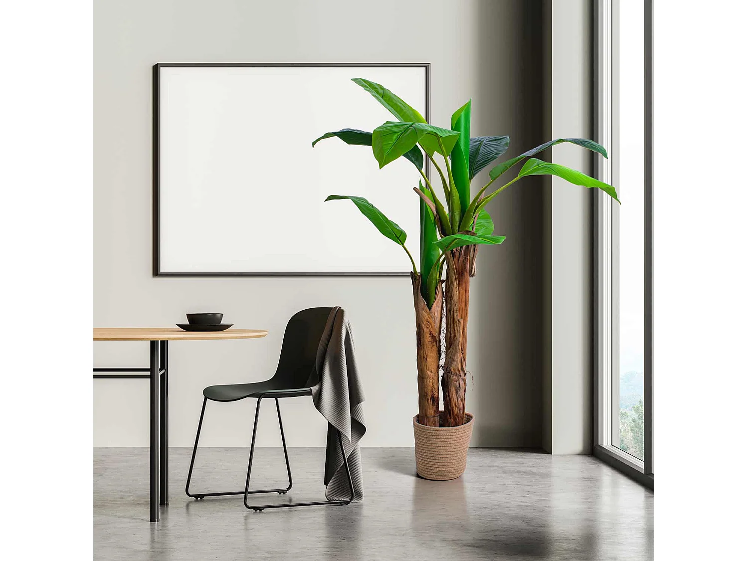 Banana Tree - Planta artificial em vaso H150 cm
