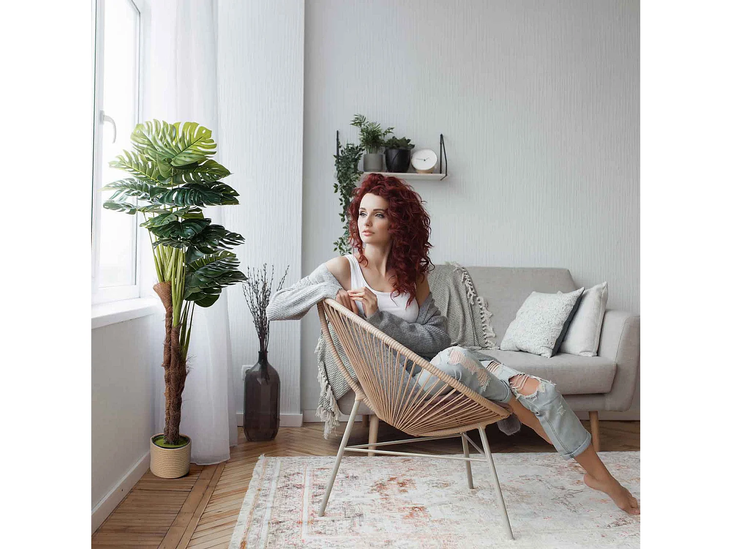 Monstera - Plante artificielle en pot H160 cm