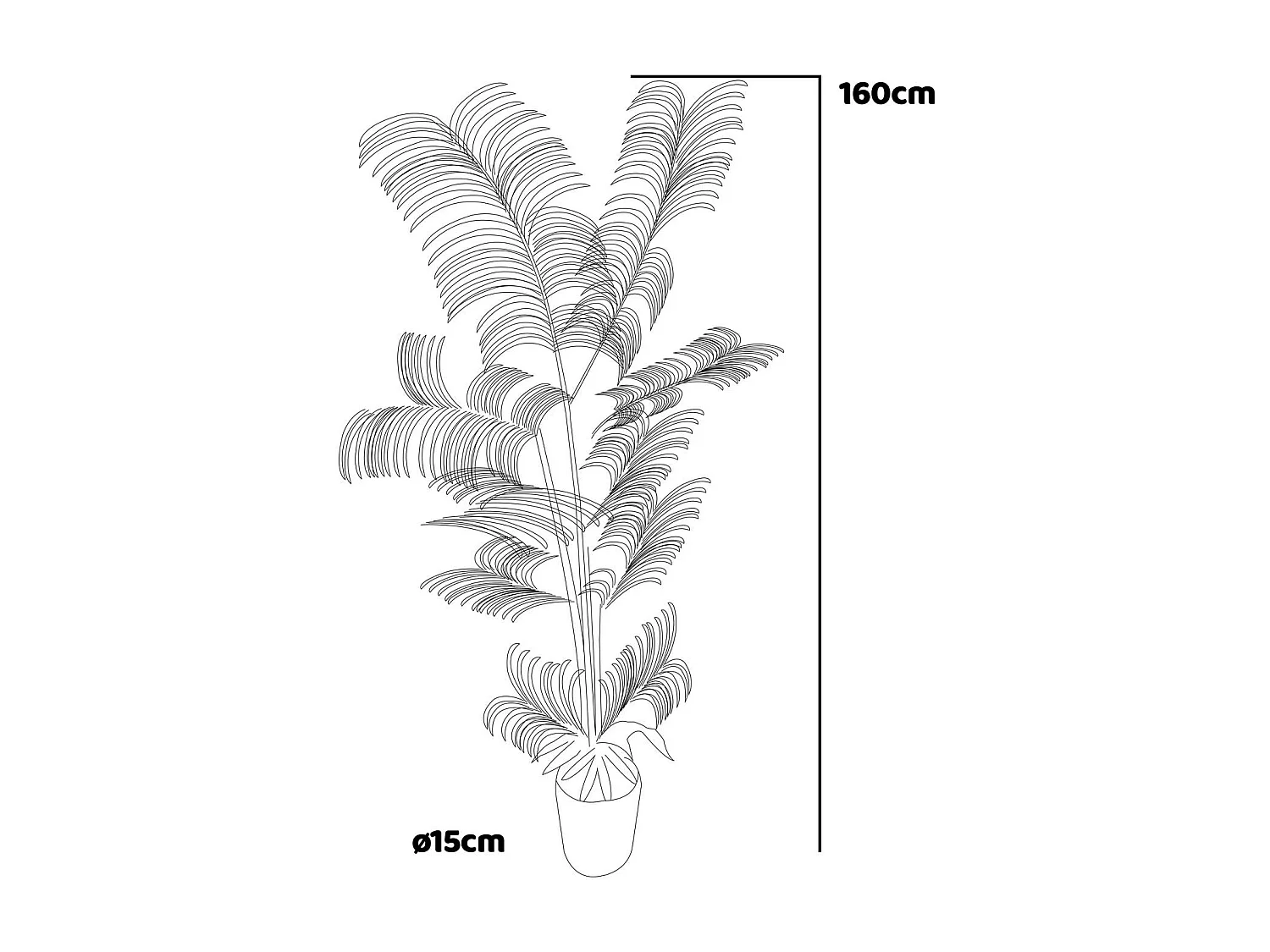 Potted - Planta artificial en maceta H160 cm