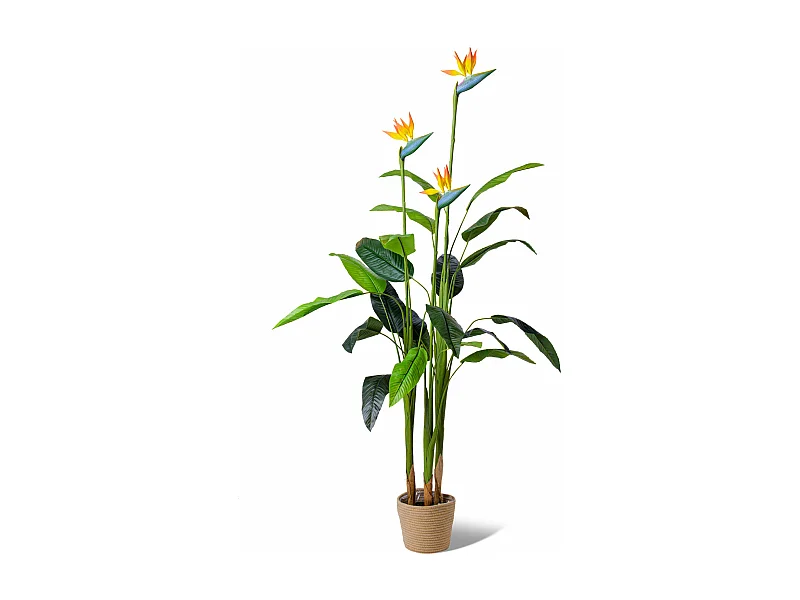 Bird of Paradise - Planta artificial em vaso H160 cm