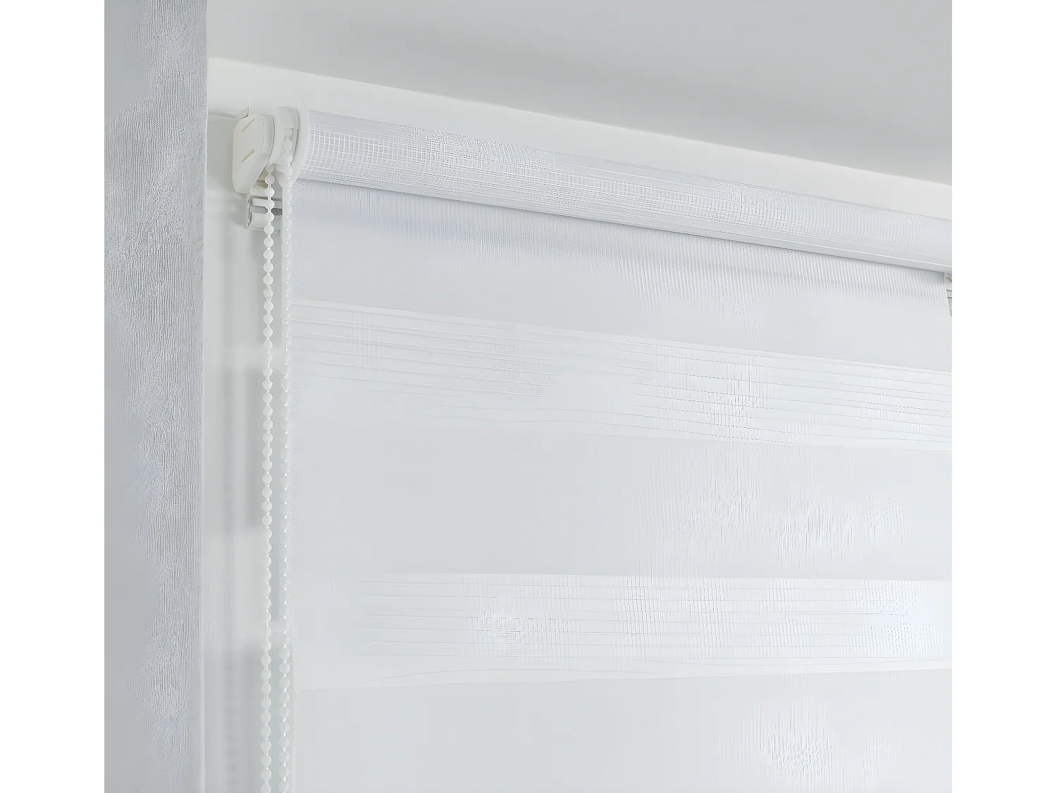 Store enrouleur 60 x 90 cm Day-night blanc