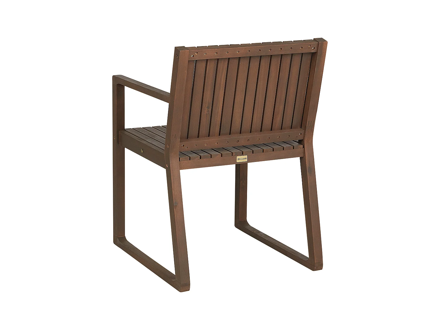 Gartenstuhl Set Akazienholz dunkelbraun mit Sitzkissen taupe 8 Stk. Sassari