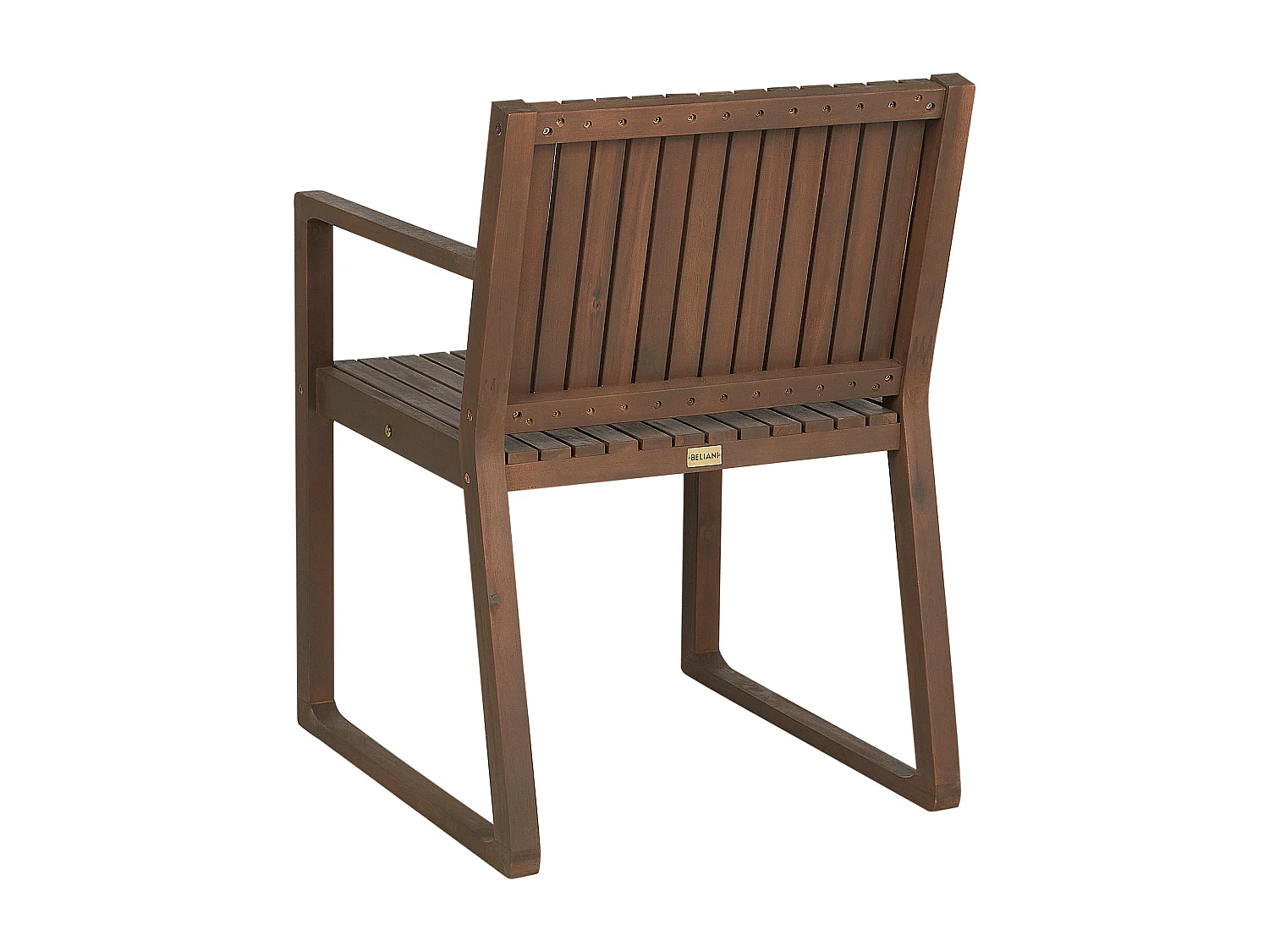 Lot de 8 chaises de jardin avec coussins SASSARI Acacia Taupe