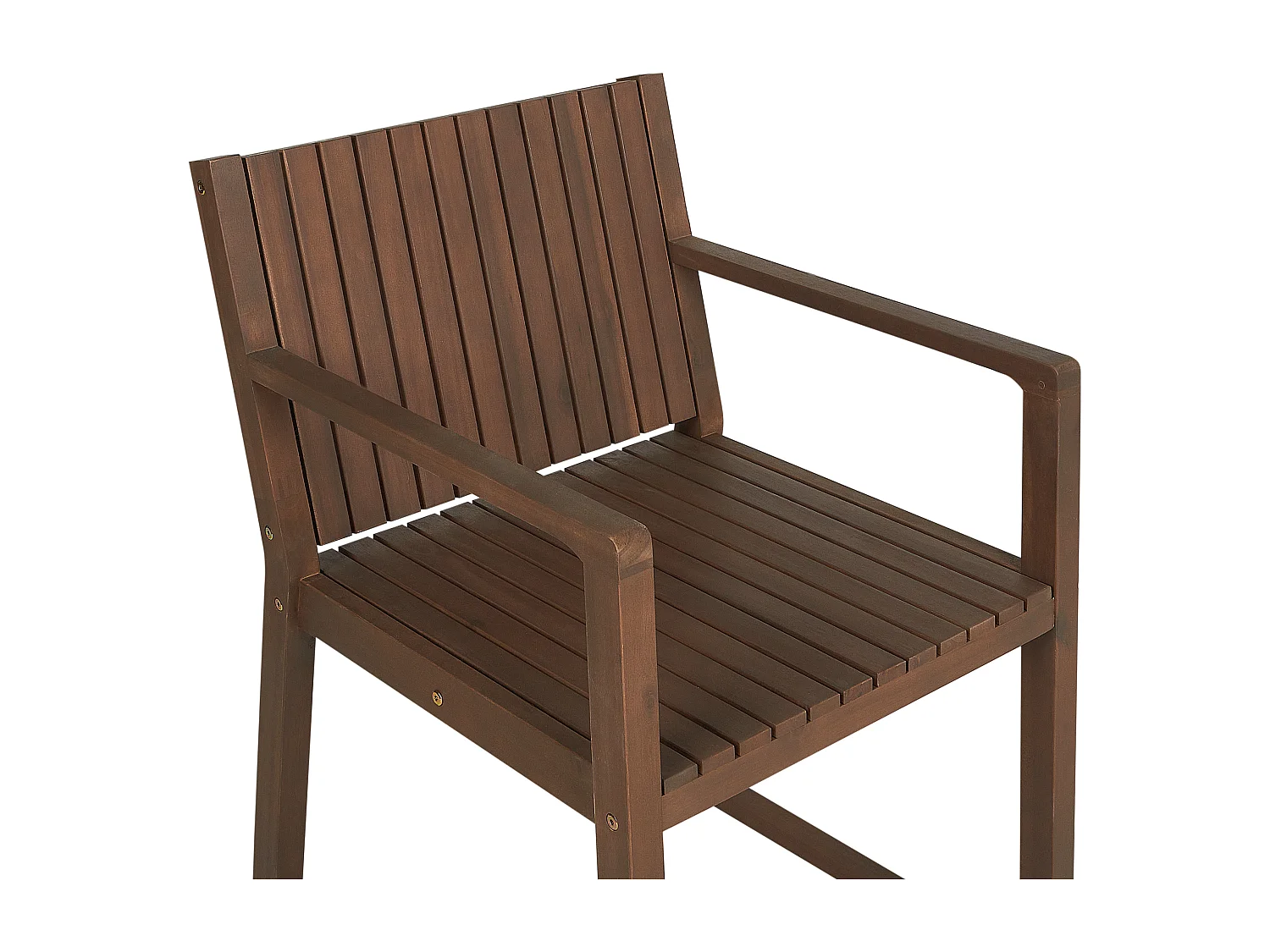 Lot de 8 chaises de jardin avec coussins SASSARI Acacia Taupe