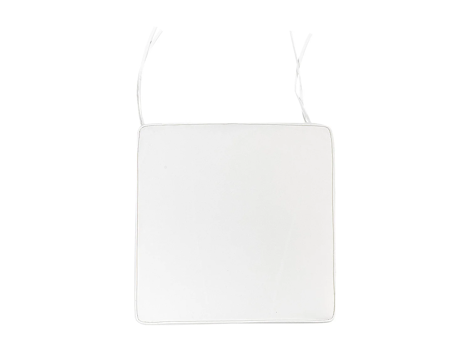 Lot de 8 chaises de jardin avec coussins SASSARI Acacia Blanc cassé