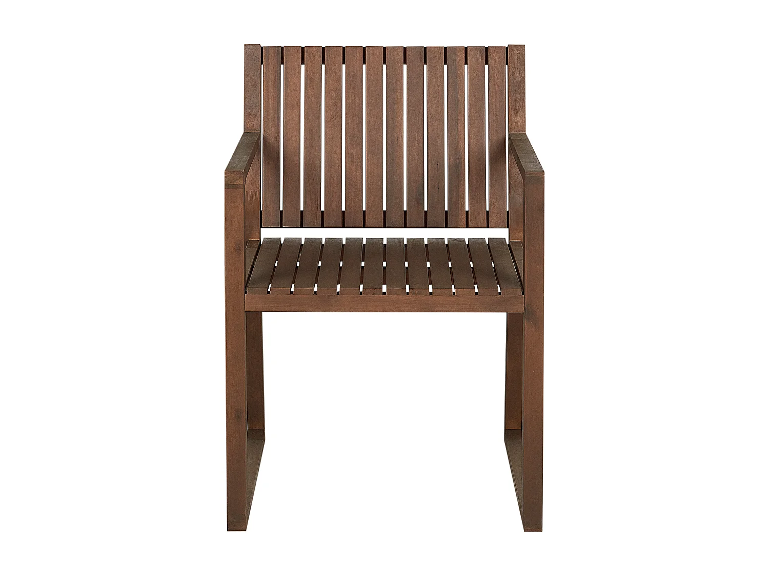 Lot de 8 chaises de jardin avec coussins SASSARI Acacia Bleu