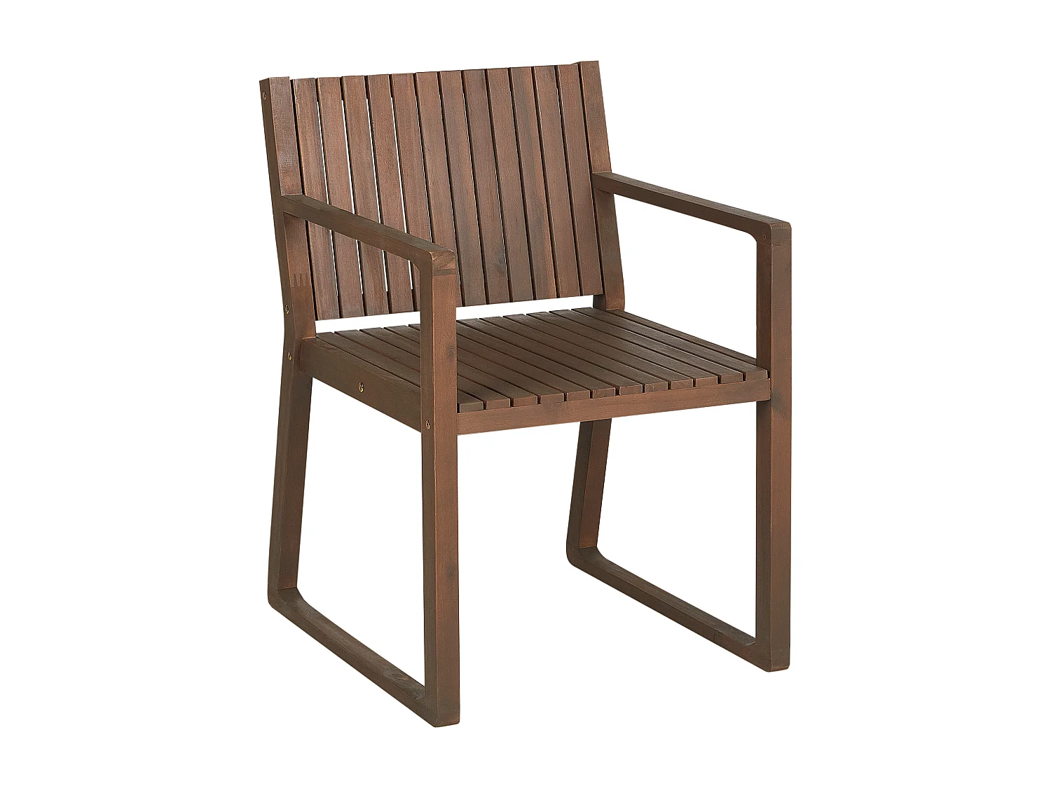 Lot de 8 chaises de jardin avec coussins SASSARI Acacia Gris