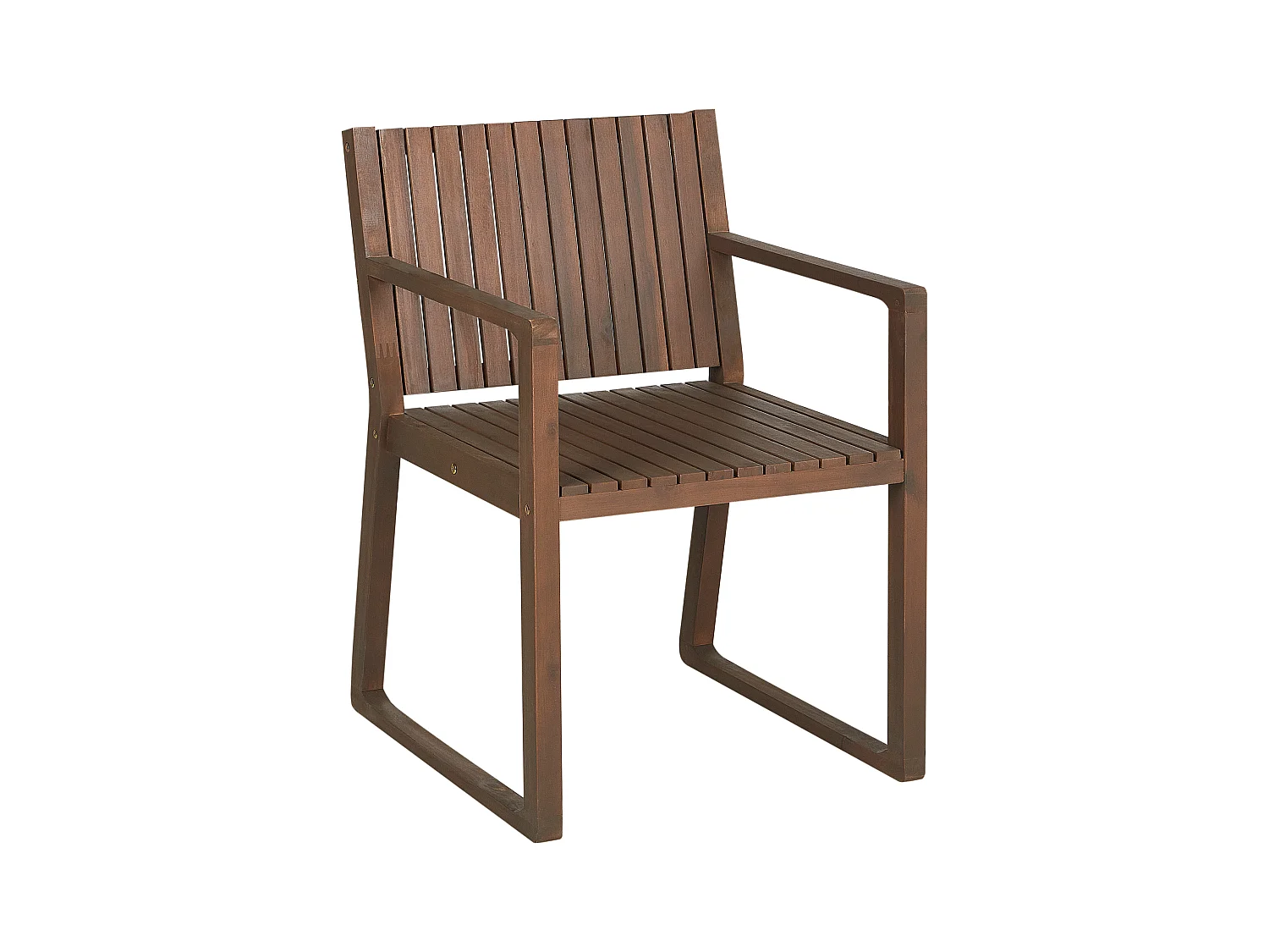 Gartenstuhl Set Akazienholz dunkelbraun mit Sitzkissen grau 8 Stk. Sassari