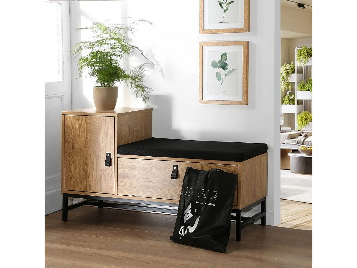 Banc d'entrée avec rangements chaussures  JILL