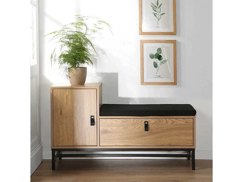 Banc d'entrée avec rangements chaussures  JILL