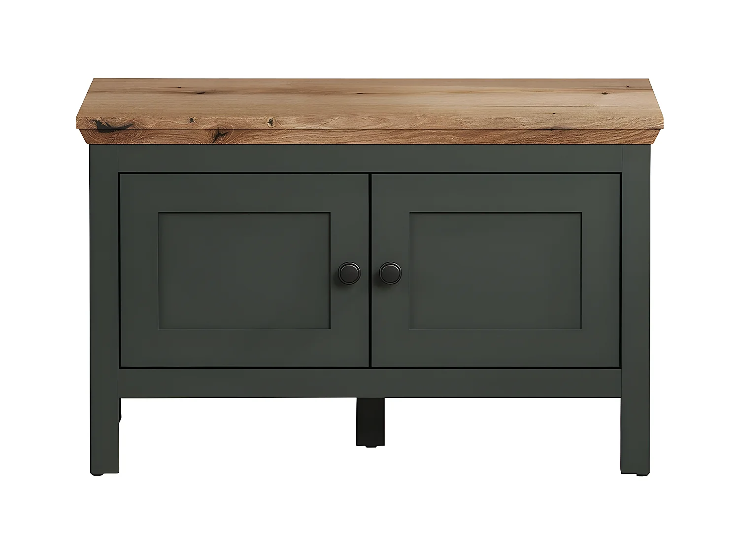 Banc avec rangement 2 portes et 2 compartiments à l'intérieur L77 cm - Stanton
