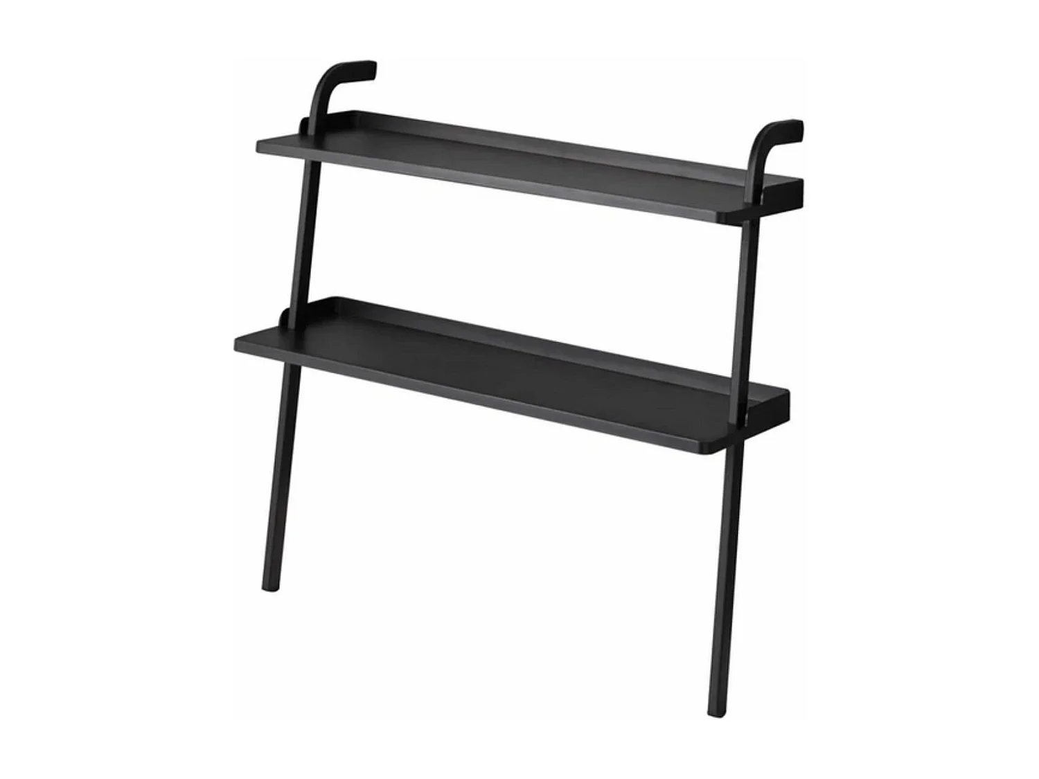 Estante de zapatos para niños de metal negro