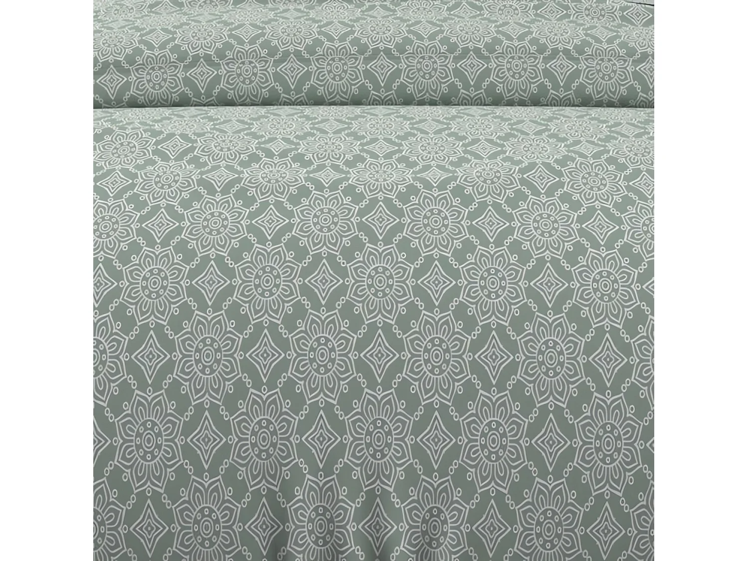 Set funda nórdica de algodón 57 hilos 260x240 cm ESMERALDA verde