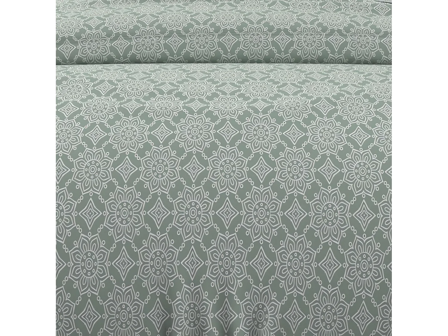 Set funda nórdica de algodón 57 hilos 240x220 cm ESMERALDA verde