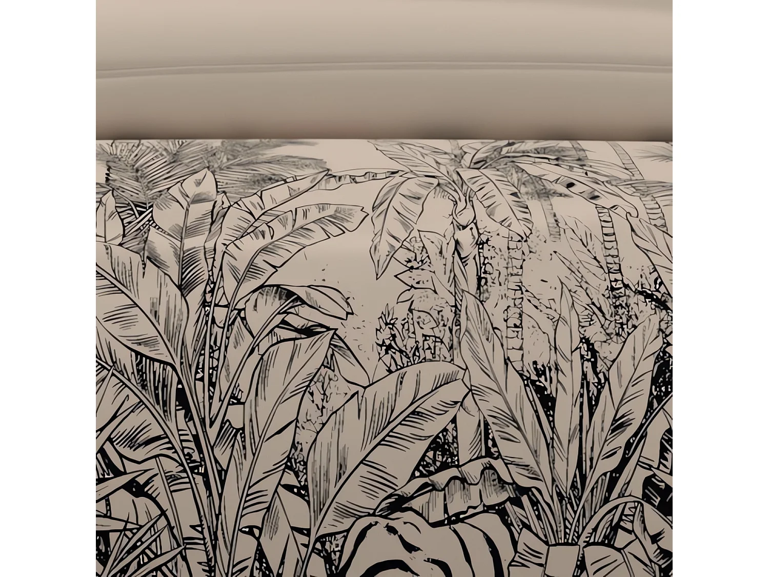 Set funda nórdica de algodón 57 hilos 260x240 cm TIGER sand